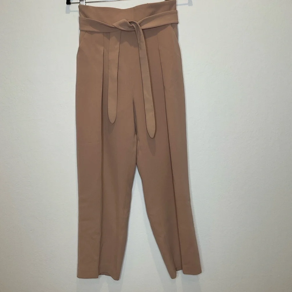 ARITZIA Wilfred Feuille  Wrap Belted Pleated Pants in Blush Size 4
